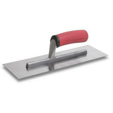 QLT By MARSHALLTOWN CE556B 6-Inch by 4-Inch Blue Steel Edger with Wood Handle 
